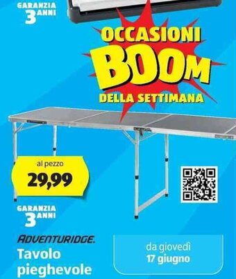 ALDI Tavolo Pieghevole offerta