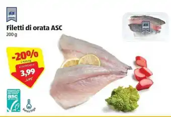 ALDI Filetti di orata ASC 200g offerta