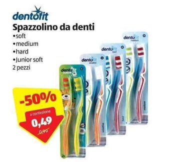 ALDI Dentofit Spazzolino da denti 2 pezzi offerta