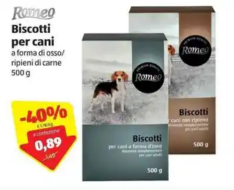 ALDI Romeo Biscotti per cani 500g offerta