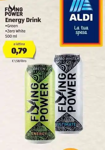 ALDI Flying Power Energy Drink 500ml offerta
