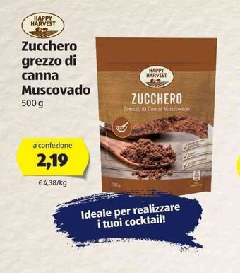 ALDI Happy Harvest Zucchero grezzo di canna Muscovado 500g offerta