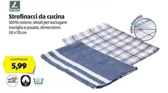 ALDI My Living Style Strofinacci da cucina 50x70cm offerta