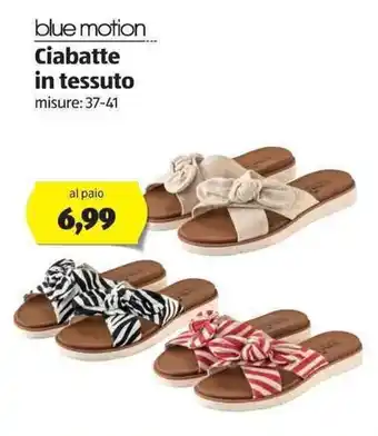 ALDI Blue Motion Ciabatte in tessuto offerta