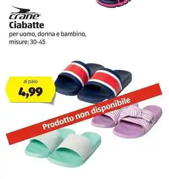 ALDI Crane Ciabatte offerta