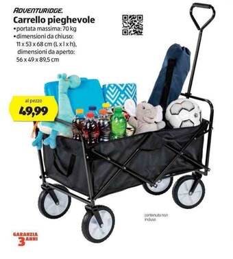 ALDI Adventuridge Carrello pieghevole offerta