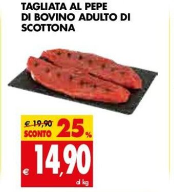 Tigros Tagliata Al Pepe di Bovino Adulto di Scottona offerta
