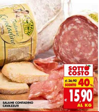 Tigros Cavazzuti Salame Contadino offerta