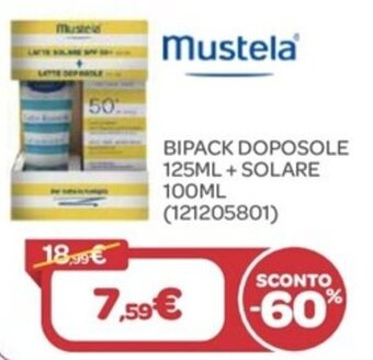 Bimbo Store Mustela Bipack Doposole 125ml + Solare 100ml offerta