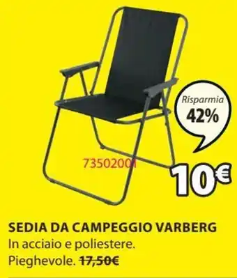 JYSK Sedia da Campeggio Varberg offerta
