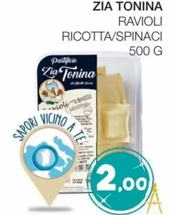 Coop Zia Tonina Ravioli Ricotta/Spinaci 500 g offerta