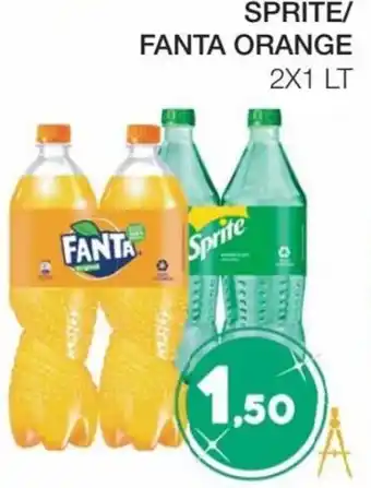 Coop Sprite/Fanta Orange 2x1 lt offerta