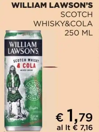 Coop William Lawson's Scotch Whisky&Cola 250 ml offerta