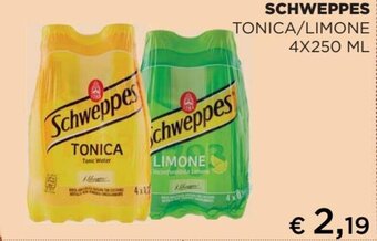 Coop Schweppes Tonica/Limone 4x250 ml offerta