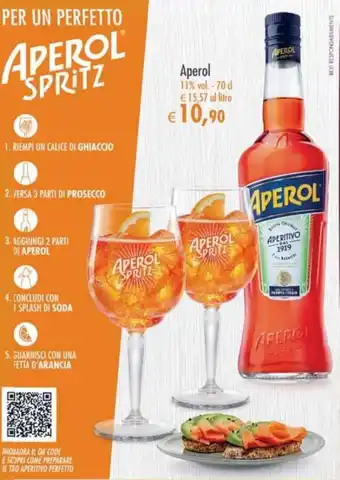 Coop Aperol 11% vol. 70 cl offerta
