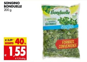 Tigros Bonduelle Songino 200g offerta