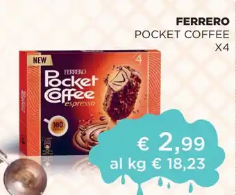 Coop Ferrero Pocket Coffee x4 offerta