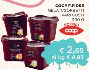 Coop Coop F.Fiore Gelati/Sorbetti Vari Gusti 300 g offerta