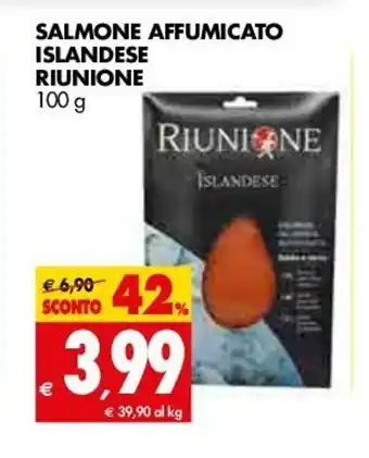 Tigros Riunione Islandese Salmone Affumicato 100g offerta