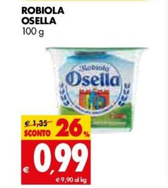 Tigros Robiola Osella 100g offerta