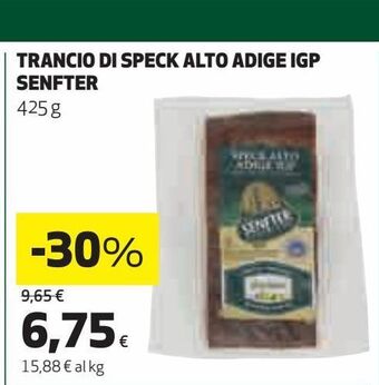 Coop Trancio di speck alto adige igp senfter offerta