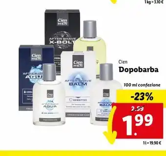 Lidl Dopobarba 100ml offerta