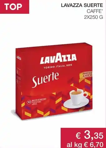 Coop Lavazza Suerte Caffe' 2x250 g offerta