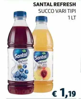 Coop Santal Refresh Succo Vari Tipi 1 lt offerta