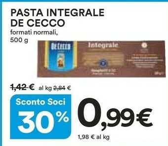 Coop De Cecco Pasta di semola offerta