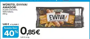 Coop Amadori Wurstel di pollo offerta