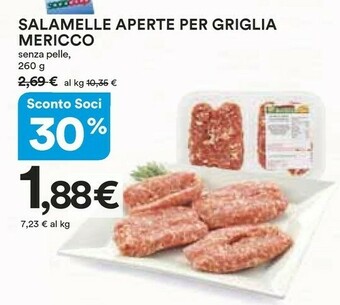 Coop Salsicce offerta