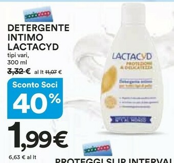 Coop Lactacyd Detergente intimo offerta