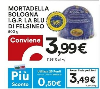 Coop Felsineo Mortadella offerta