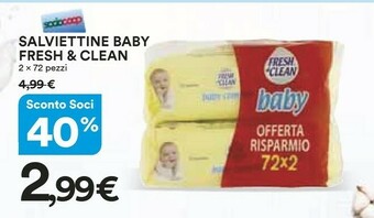 Coop Fresh & Clean Salviettine offerta