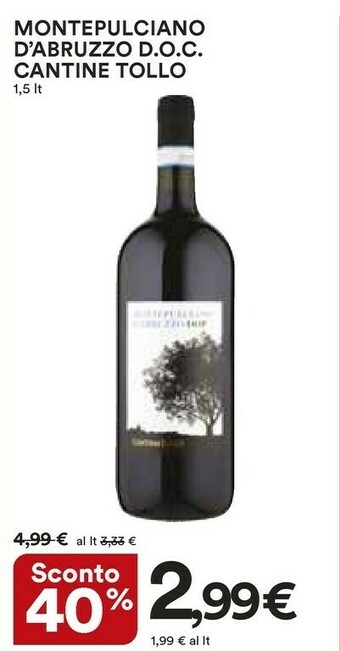 Coop Cantinè Montepulciano d'Abruzzo offerta