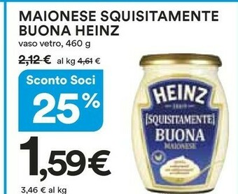 Coop Heinz Maionese offerta
