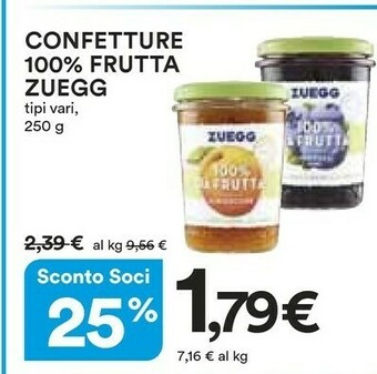 Coop Zuegg Marmellata offerta