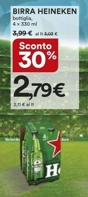 Coop Heineken Birra offerta