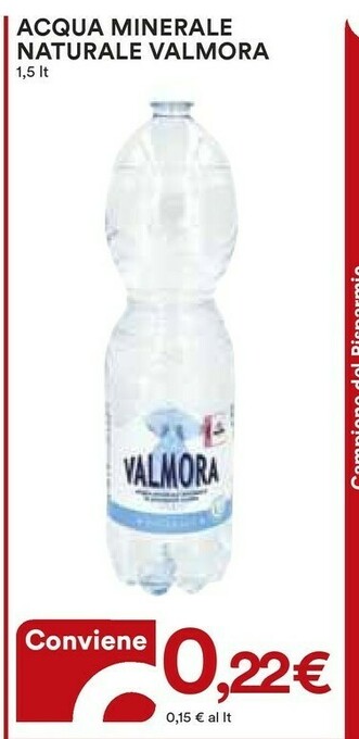 Coop Valmora Acqua offerta