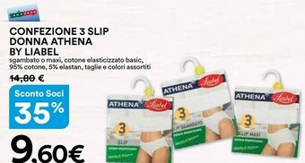 Coop Athena Slip donna offerta