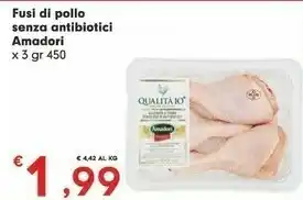Despar Amadori Fusi Di Pollo Senza Antibiotici offerta