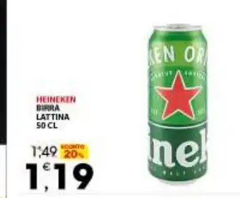 Mercati di Città La Prima Heineken Birra Lattina 50 cl offerta
