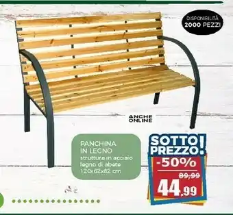 Happy Casa Happy Casa Panchina In Legno offerta