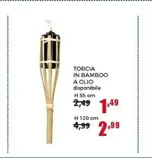 Happy Casa Torcia In Bamboo A Olio