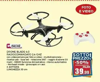 Happy Casa Happy Casa Drone Blade 4.0 Radiocomandato offerta