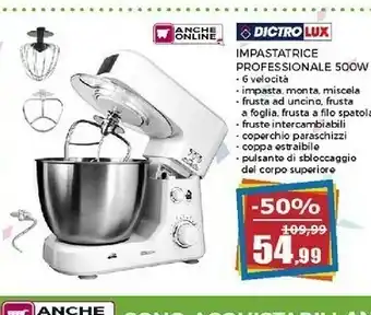 Happy Casa Dictro Lux Impastatrice Professionale 500 W offerta