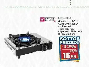 Happy Casa Happy Casa Fornello A Gas Butano Con Valigetta offerta