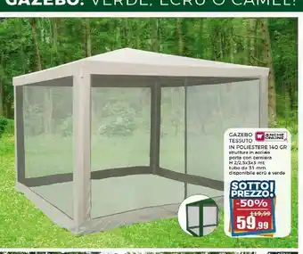 Happy Casa Happy Casa Gazebo Tessuto In Poliestere offerta