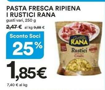 Ipercoop Rana Pasta ripiena offerta