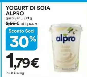 Ipercoop Alpro Latte di soia offerta